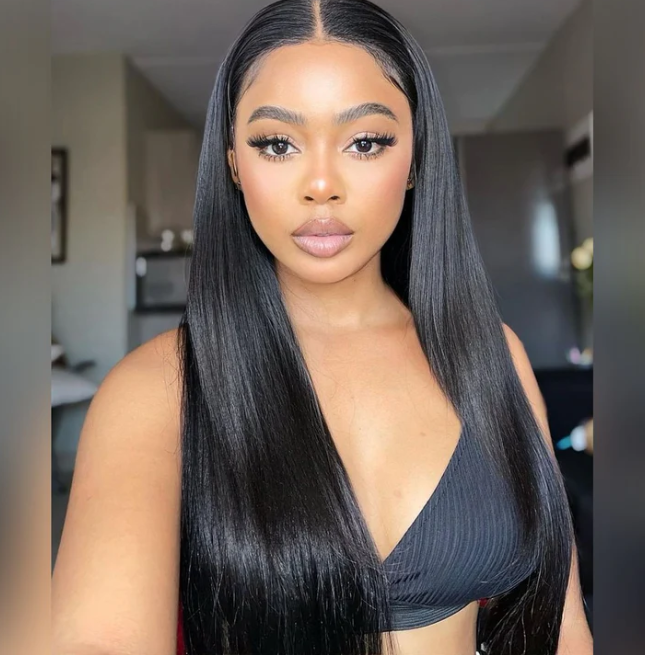 300% Density Bone Straight lace Frontal Wig 350 Gram