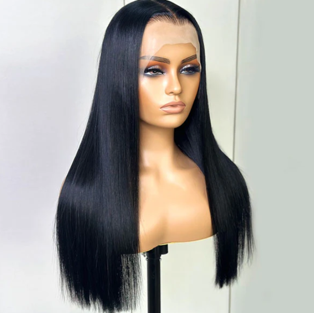300% Density Bone Straight lace Frontal Wig 350 Gram - Image 2