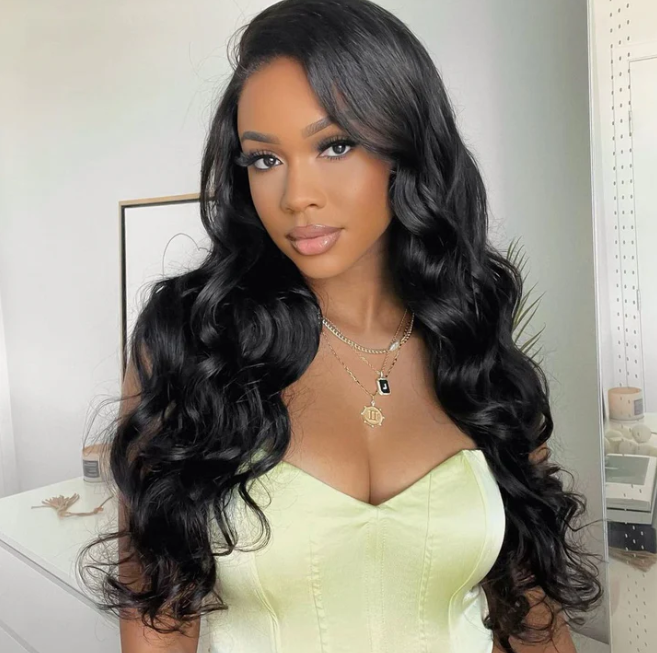 Super Double Drawn Body Wave Frontal Wig 30