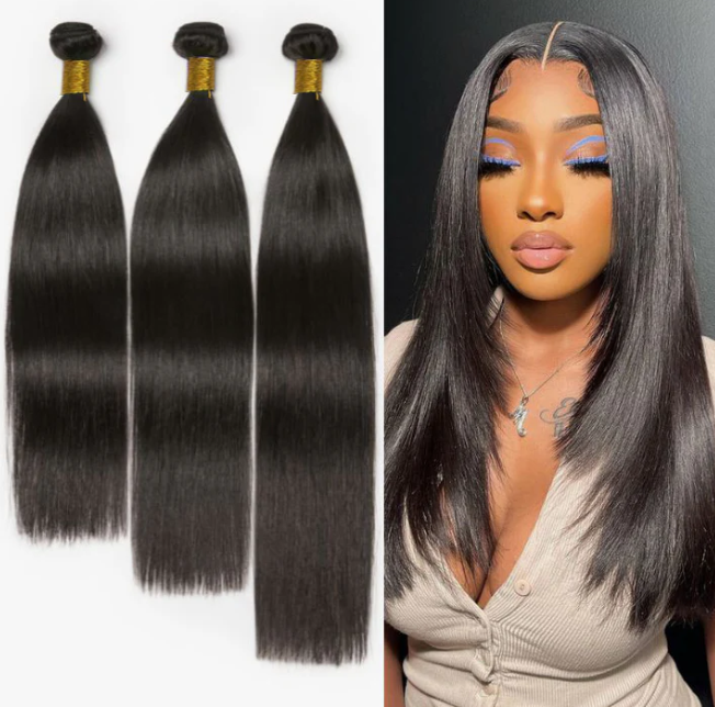 Upgraded Brazilian Hair | Straight 100% Virgin Human Hair Bundles