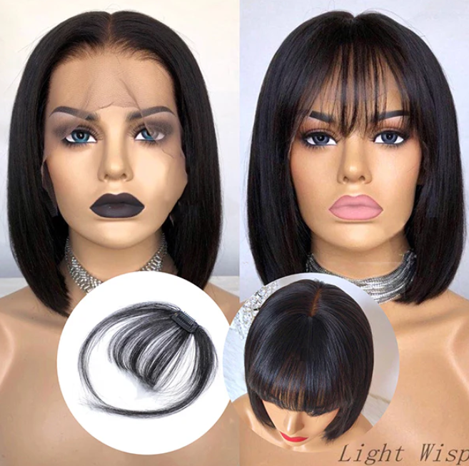 NB Human Hair Detachable Fringe Clip